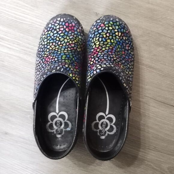 Sanita Women's Clog Multi-colored Stained Glass Print size 39/8 US - Picture 15 of 15